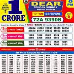 dear lottery result yesterday